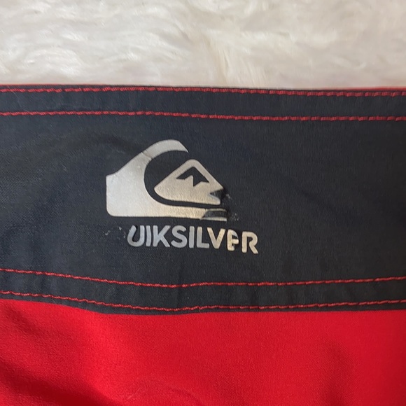 Quicksilver Red Velcro Tie Swimsuit - Picture 6 of 12